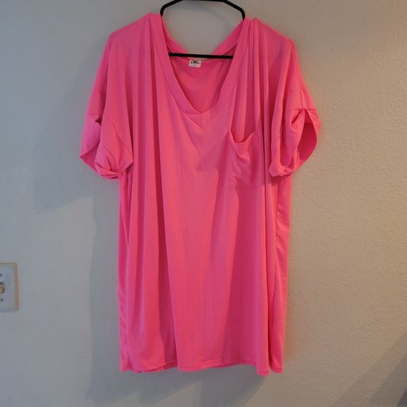 Sew In Love Tops - Sew In Love Pink Buttery Soft Tee Shirt Size 2x